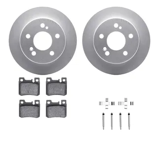R1 Concepts WDUH1-63128 Carbon Series Brake Rotors W/ 5000 Oep Brake Pads & Hdw